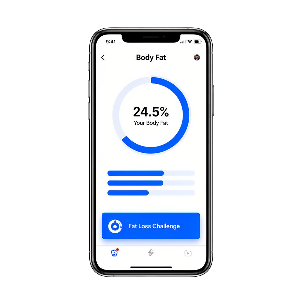 Body Fat tracking screen