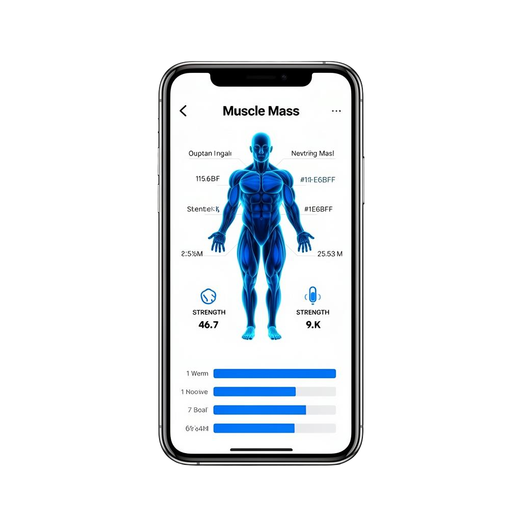 Muscle Mass tracking screen